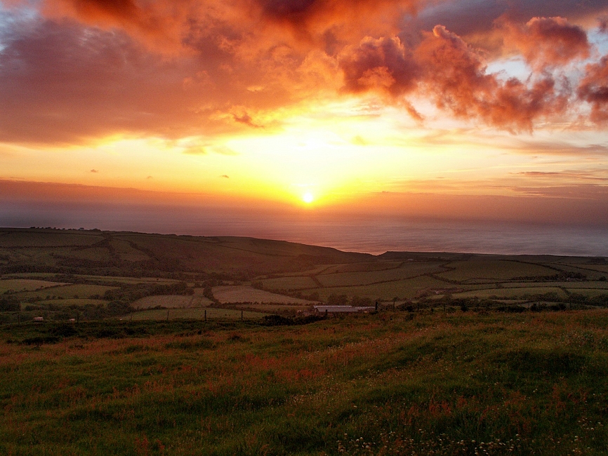 h051.jpg - Sonnenuntergang auf der Isle of Man